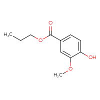 Chemical structure of propyl 4-hydroxy-3-methoxybenzoate - CSSB00010286169