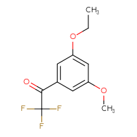 Chemical structure of 1-(3-ethoxy-5-methoxyphenyl)-2,2,2-trifluoroethan-1-one - CSSB21103685109