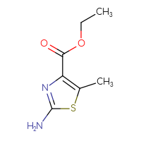 Chemical structure of ethyl 2-amino-5-methyl-1,3-thiazole-4-carboxylate - CSSB00011203614