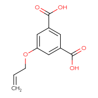Chemical structure of 5-(prop-2-en-1-yloxy)benzene-1,3-dicarboxylic acid - CSSB00019355559