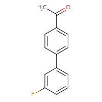 Chemical structure of 1-{3'-fluoro-[1,1'-biphenyl]-4-yl}ethan-1-one - CSSB00011216324