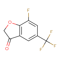 Chemical structure of 7-fluoro-5-(trifluoromethyl)-2,3-dihydro-1-benzofuran-3-one - CSSB00020957799