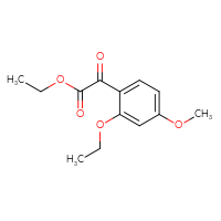 Chemical structure of ethyl 2-(2-ethoxy-4-methoxyphenyl)-2-oxoacetate - CSSB00133475785