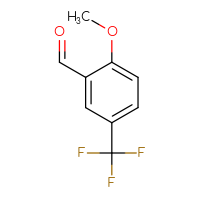 Chemical structure of 2-methoxy-5-(trifluoromethyl)benzaldehyde - CSSB00000037873