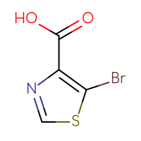 Chemical structure of 5-bromo-1,3-thiazole-4-carboxylic acid - CSSB00000760279