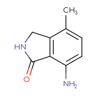Chemical structure of 7-amino-4-methyl-2,3-dihydro-1H-isoindol-1-one - CSSB00000102824