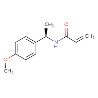Chemical structure of N-[(1R)-1-(4-methoxyphenyl)ethyl]prop-2-enamide - CSSB00012904348