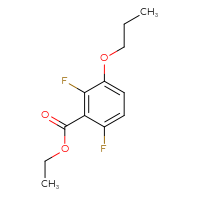 Chemical structure of ethyl 2,6-difluoro-3-propoxybenzoate - CSSB06645076879