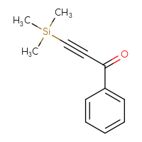Chemical structure of 1-phenyl-3-(trimethylsilyl)prop-2-yn-1-one - CSSB00121584065