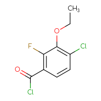 Chemical structure of 4-chloro-3-ethoxy-2-fluorobenzoyl chloride - CSSB00010116261