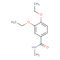 Chemical structure of 3,4-diethoxy-N-methylbenzamide - CSSB00000250532