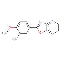 Chemical structure of 2-methoxy-5-{[1,3]oxazolo[4,5-b]pyridin-2-yl}aniline - CSSB00000510008