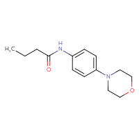 Chemical structure of N-[4-(morpholin-4-yl)phenyl]butanamide - CSSB00000383827