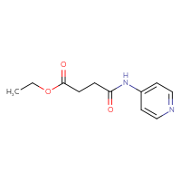 Chemical structure of ethyl 3-[(pyridin-4-yl)carbamoyl]propanoate - CSSB00011192689