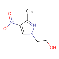 Chemical structure of 2-(3-methyl-4-nitro-1H-pyrazol-1-yl)ethan-1-ol - CSSB00010371471