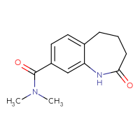 Chemical structure of N,N-dimethyl-2-oxo-2,3,4,5-tetrahydro-1H-1-benzazepine-8-carboxamide - CSSB01385229612
