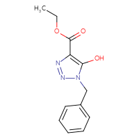 Chemical structure of ethyl 1-benzyl-5-hydroxy-1H-1,2,3-triazole-4-carboxylate - CSSB00010293457