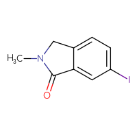 Chemical structure of 6-iodo-2-methyl-2,3-dihydro-1H-isoindol-1-one - CSSB00010132627