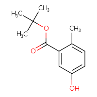 Chemical structure of tert-butyl 5-hydroxy-2-methylbenzoate - CSSB00013996735
