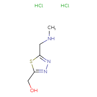 Chemical structure of {5-[(methylamino)methyl]-1,3,4-thiadiazol-2-yl}methanol dihydrochloride - CSSB02495366194