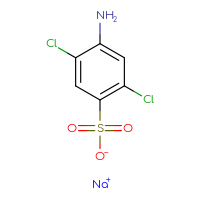 Chemical structure of sodium 4-amino-2,5-dichlorobenzene-1-sulfonate - CSSB00000040074