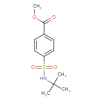 Chemical structure of methyl 4-(tert-butylsulfamoyl)benzoate - CSSB00000479701