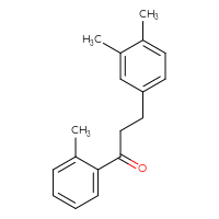 Chemical structure of 3-(3,4-dimethylphenyl)-1-(2-methylphenyl)propan-1-one - CSSB00020571534