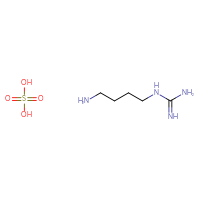 Chemical structure of N-(4-aminobutyl)guanidine; sulfuric acid - CSSB00000699870