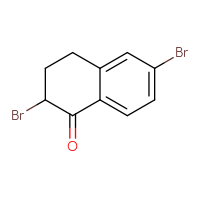 Chemical structure of 2,6-dibromo-1,2,3,4-tetrahydronaphthalen-1-one - CSSB00010201732