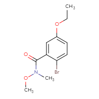Chemical structure of 2-bromo-5-ethoxy-N-methoxy-N-methylbenzamide - CSSB14994614090