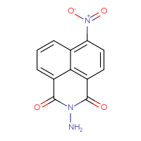 Chemical structure of 3-amino-10-nitro-3-azatricyclo[7.3.1.0⁵,¹³]trideca-1(13),5,7,9,11-pentaene-2,4-dione - CSSB00000681834
