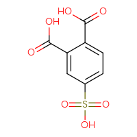 Chemical structure of 4-sulfobenzene-1,2-dicarboxylic acid - CSSB00000034995