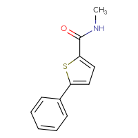 Chemical structure of N-methyl-5-phenylthiophene-2-carboxamide - CSSB00000002305