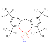 Chemical structure of 5,7,13,15-tetra-tert-butyl-10-(sodiooxy)-9,11-dioxa-10λ⁵-phosphatricyclo[10.4.0.0³,⁸]hexadeca-1(12),3,5,7,13,15-hexaen-10-one - CSSB02515436694