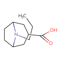 Chemical structure of 8-propyl-8-azabicyclo[3.2.1]octane-3-carboxylic acid - CSSB00000056145