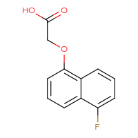 Chemical structure of 2-[(5-fluoronaphthalen-1-yl)oxy]acetic acid - CSSB21432565717