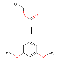Chemical structure of ethyl 3-(3,5-dimethoxyphenyl)prop-2-ynoate - CSSB00006539384