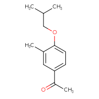 Chemical structure of 1-[3-methyl-4-(2-methylpropoxy)phenyl]ethan-1-one - CSSB00011826151