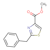 Chemical structure of methyl 2-benzyl-1,3-thiazole-4-carboxylate - CSSB00011294783