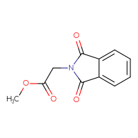 Chemical structure of methyl 2-(1,3-dioxo-2,3-dihydro-1H-isoindol-2-yl)acetate - CSSB00000148687