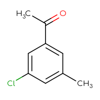 Chemical structure of 1-(3-chloro-5-methylphenyl)ethan-1-one - CSSB00012002802