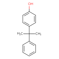 Chemical structure of 4-(2-phenylpropan-2-yl)phenol - CSSB00000261338