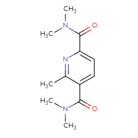 Chemical structure of N2,N2,N5,N5,6-pentamethylpyridine-2,5-dicarboxamide - CSSB01432918729
