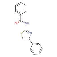 Chemical structure of N-(4-phenyl-1,3-thiazol-2-yl)benzamide - CSSB00026161991