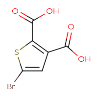 Chemical structure of 5-bromothiophene-2,3-dicarboxylic acid - CSSB00010272376