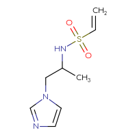Chemical structure of N-[1-(1H-imidazol-1-yl)propan-2-yl]ethene-1-sulfonamide - CSSB00155118023