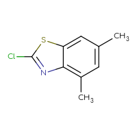 Chemical structure of 2-chloro-4,6-dimethyl-1,3-benzothiazole - CSSB00000081781
