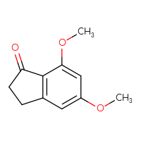 Chemical structure of 5,7-dimethoxy-2,3-dihydro-1H-inden-1-one - CSSB00011467762