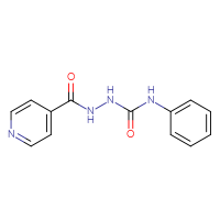 Chemical structure of N-[(phenylcarbamoyl)amino]pyridine-4-carboxamide - CSSB00020585610