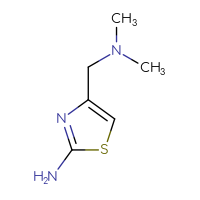 Chemical structure of 4-[(dimethylamino)methyl]-1,3-thiazol-2-amine - CSSB00011260177